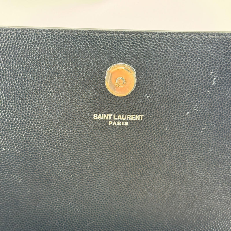 Saint Laurent Classic Monogram Leather Black Bag