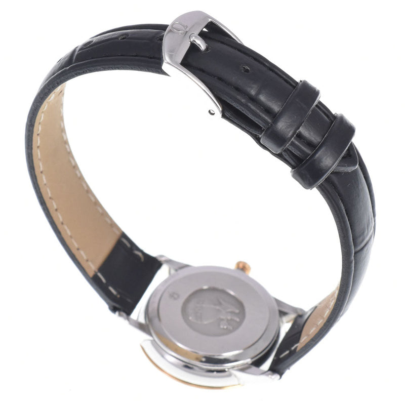 Omega De Ville Prestige Quartz Stainless Steel And Rose Gold With Diamond Markers Watches
