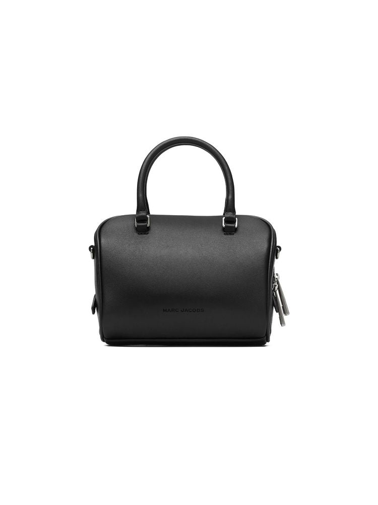 Marc Jacobs Micro Bauletto Crossbody Bag — Black Calf Leather