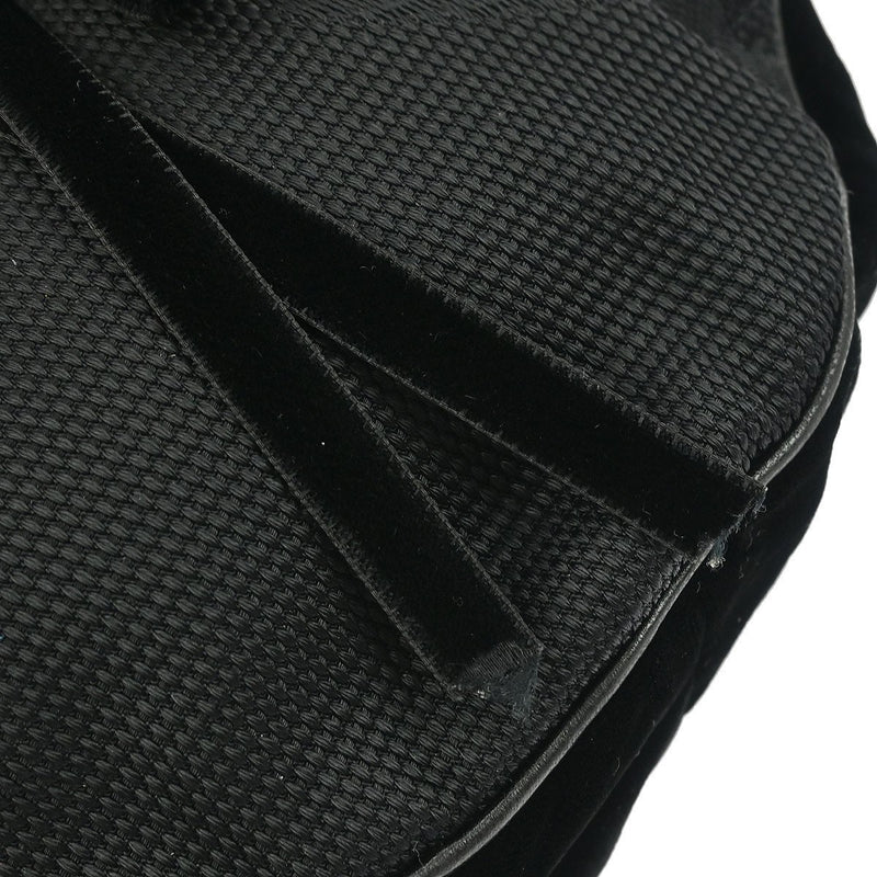 Saint Laurent Vintage Shoulder Bag Leather Black Nylon