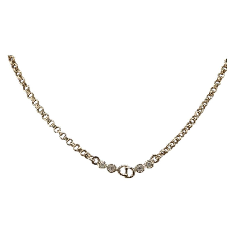 Christian Dior Cd Logo Metal Gold Bijoux