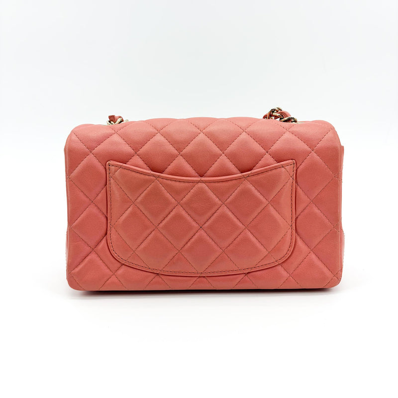 Chanel Classic Zip Quilted Iridescent Caviar Pink Leather Bag