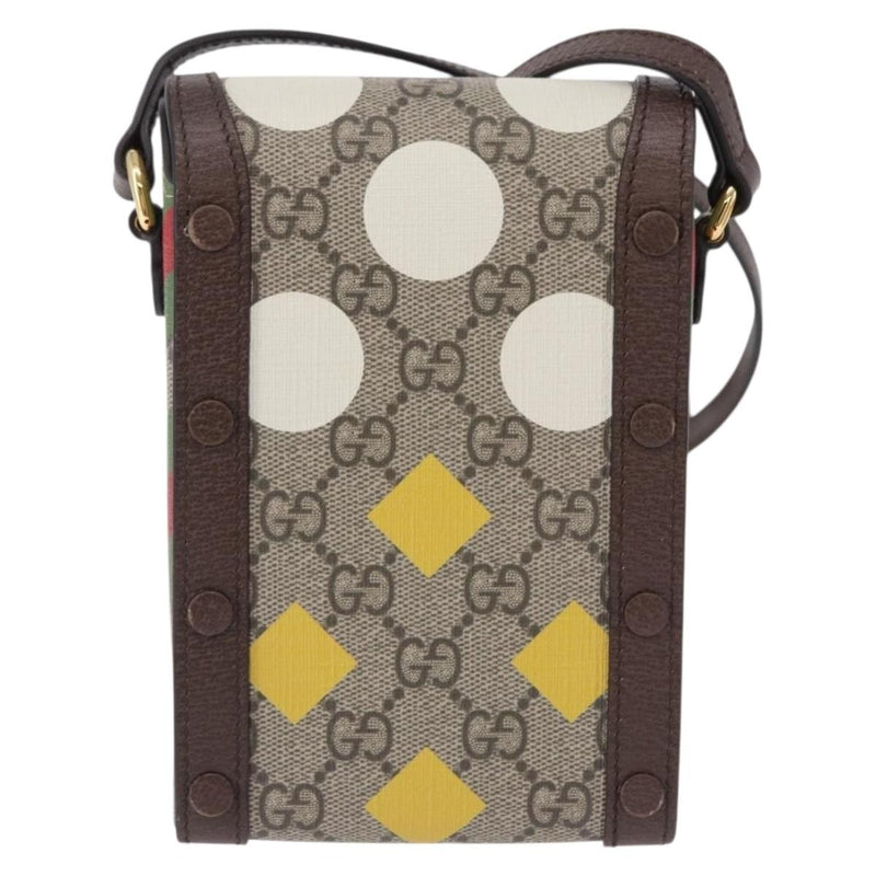 Gucci Horsebit 1955 Printed Gg Coated Canvas Beige Bag