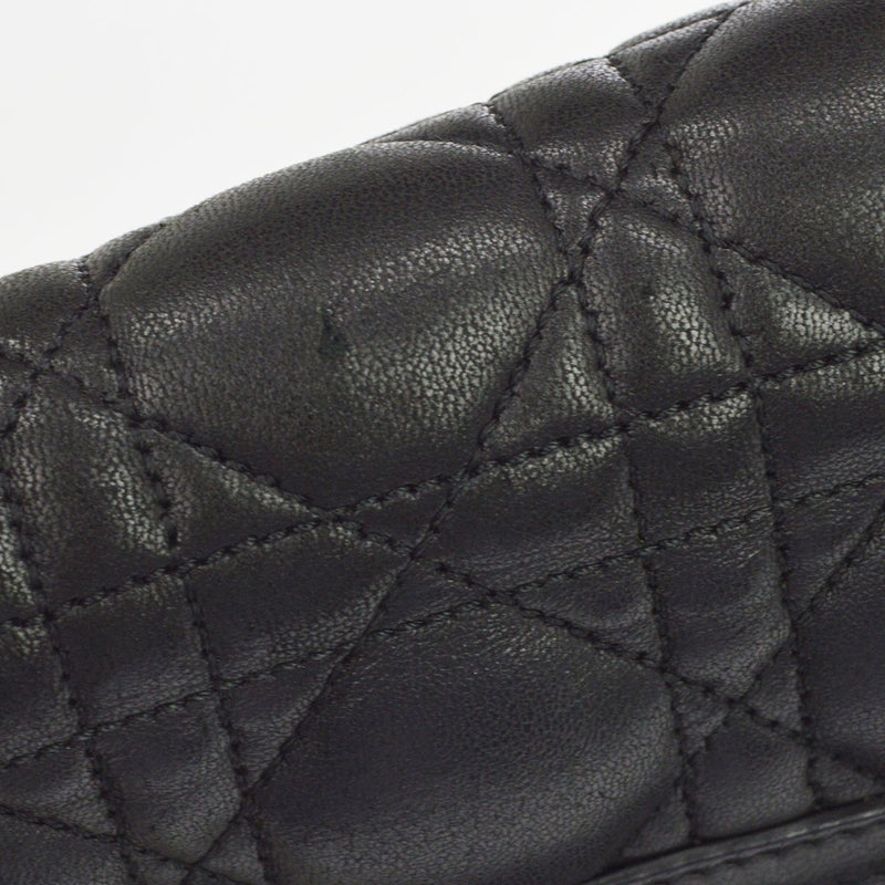 Christian Dior Black Cannage Leather Bag
