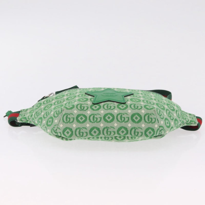 Gucci Childrens Belt Gg Canvas Green Bag