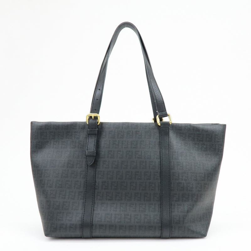 Fendi Superstar Zucchino Coated Canvas Black Bag