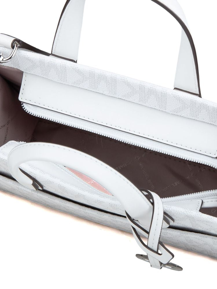 Michael Kors Logo-Print Coated Canvas Tote Bag — White 89.coated