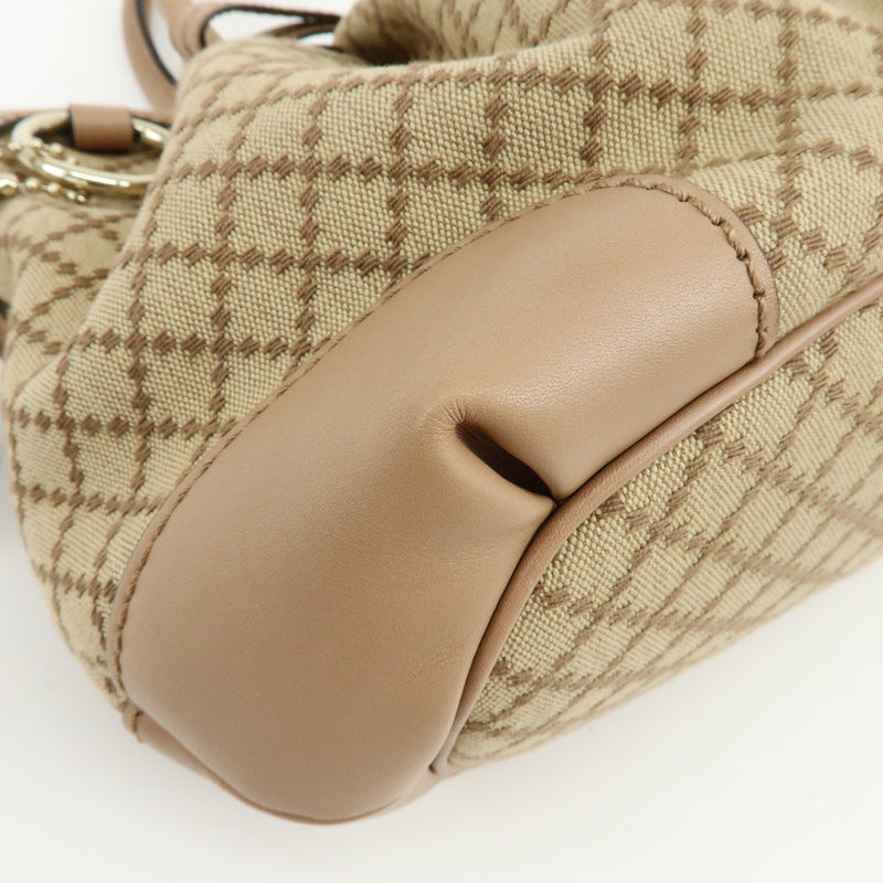 Gucci Sukey Diamante Canvas With Leather Beige Bag