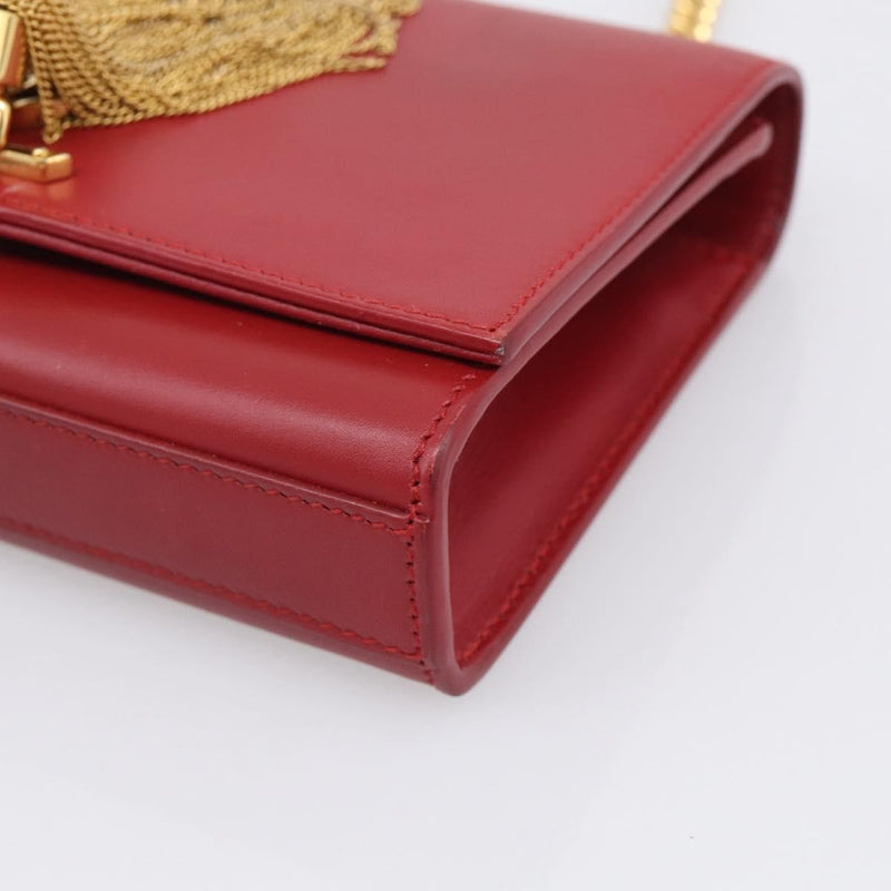 Saint Laurent Classic Monogram Leather Red Bag