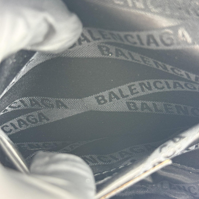 Balenciaga Graffiti Souvenir Belt Leather White Bag