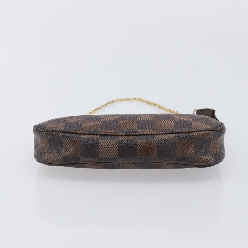 Louis Vuitton Pochette Accessoires Damier Ebene Brown Canvas Bag