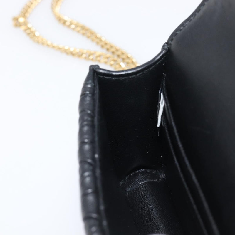 Miu Miu Biker Chain Matelasse Leather Black Bag