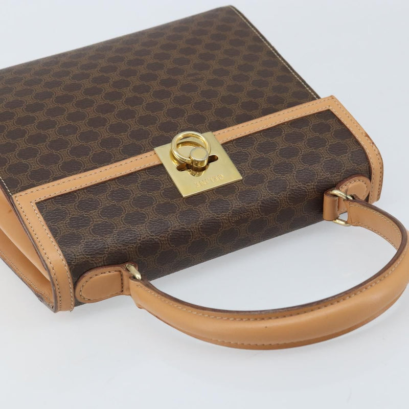 Celine Handbag Canvas Brown Bag