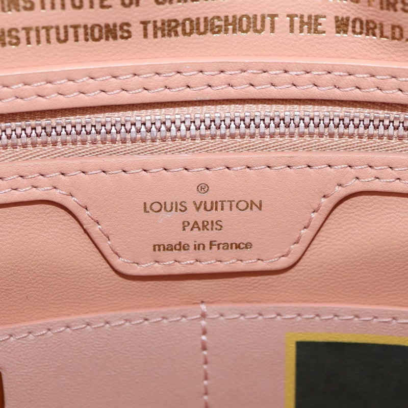 Louis Vuitton Neverfull Nm Limited Edition Jeff Koons Fragonard Print Canvas Pink Bag