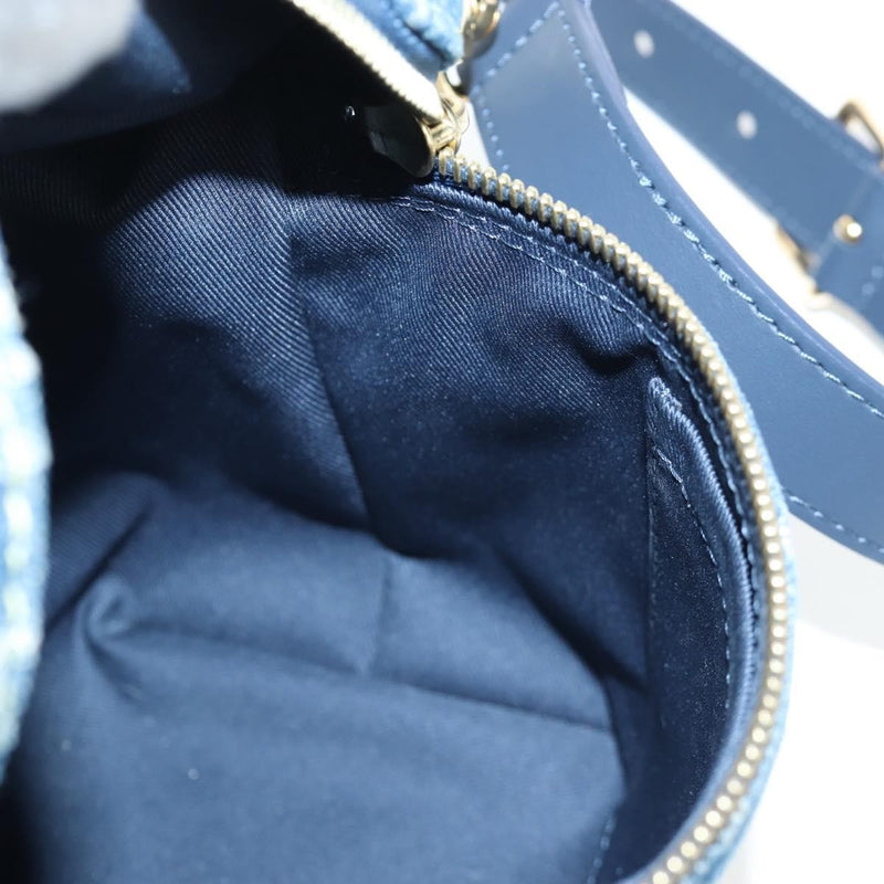 Louis Vuitton Nigo Japanese Cruiser Monogram Denim And Taurillon Leather Blue Canvas Bag