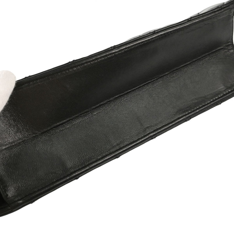 Chanel Turnlock Flap Grosgrain Black Leather Bag