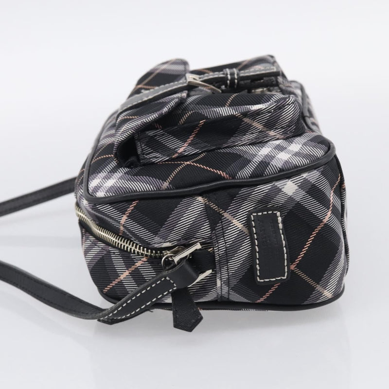 Burberry Nova Check Blue Label Nylon Black Bag
