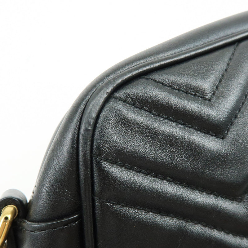 Gucci Gg Marmont Matelasse Leather Black Bag