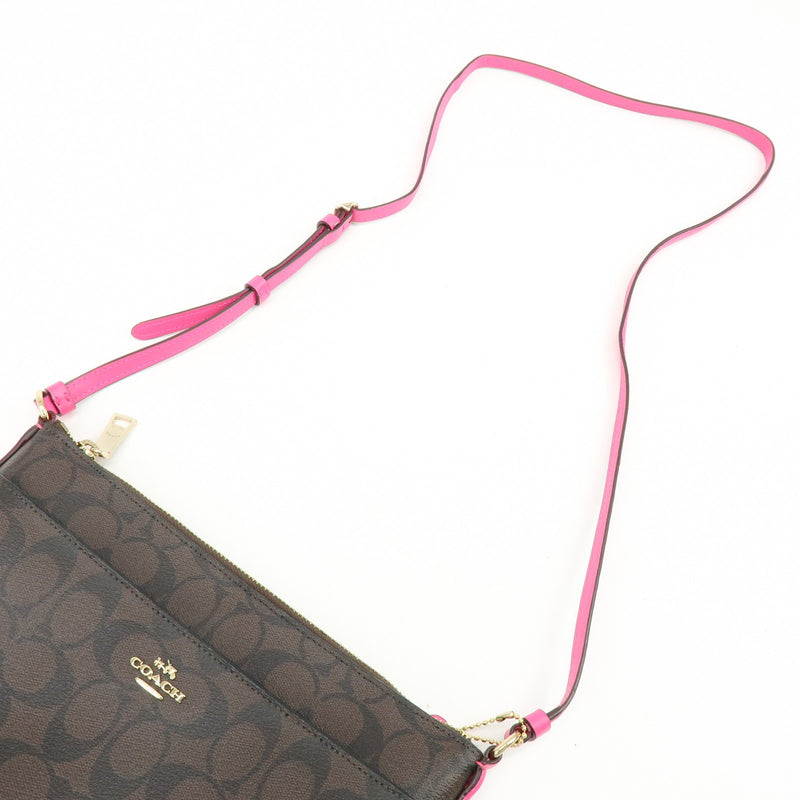 Coach Shoulder Canvas Brown Bag