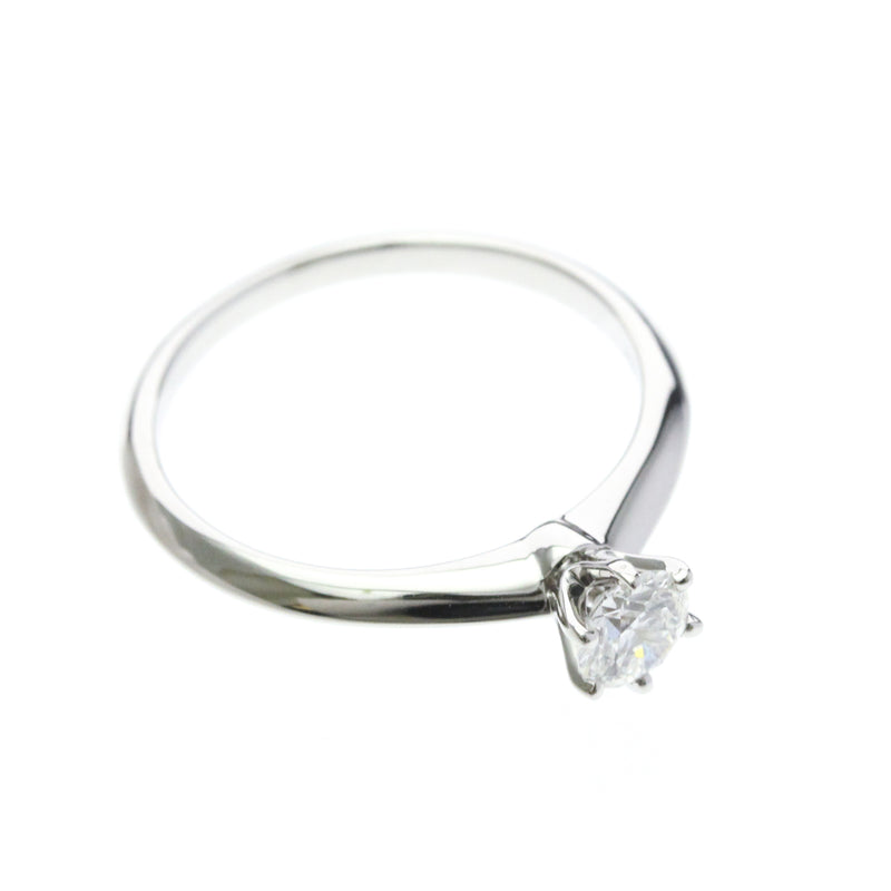 Tiffany & Co. Setting Solitaire Platinum With Rbc Diamond G-Vvs2 Silver Bijoux