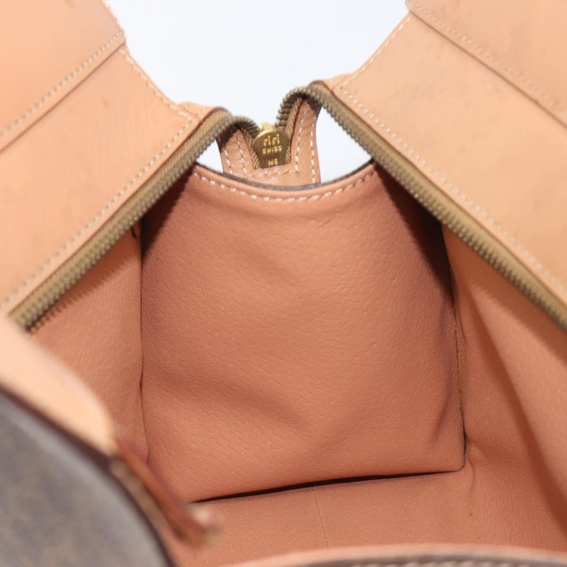 Celine Handbag Canvas Brown Bag