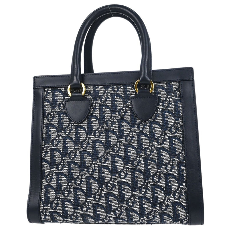 Christian Dior Vintage Trotter Pocket Diorissimo Canvas Navy Bag