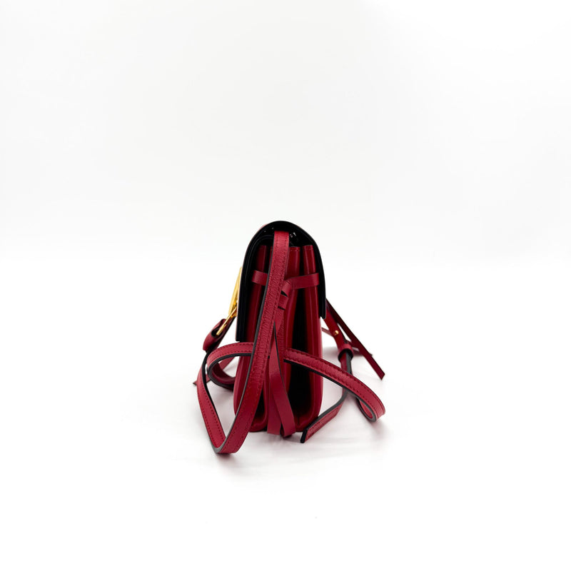 Valentino Garavani Vring Belt Leather Red Bag