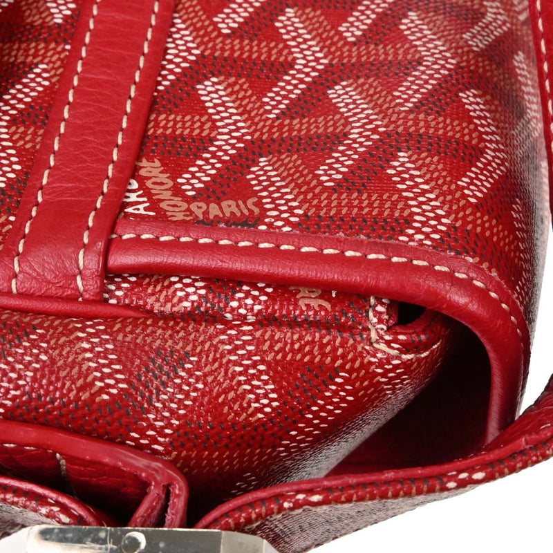 Goyard Grand Bleu Messenger Coated Canvas Red