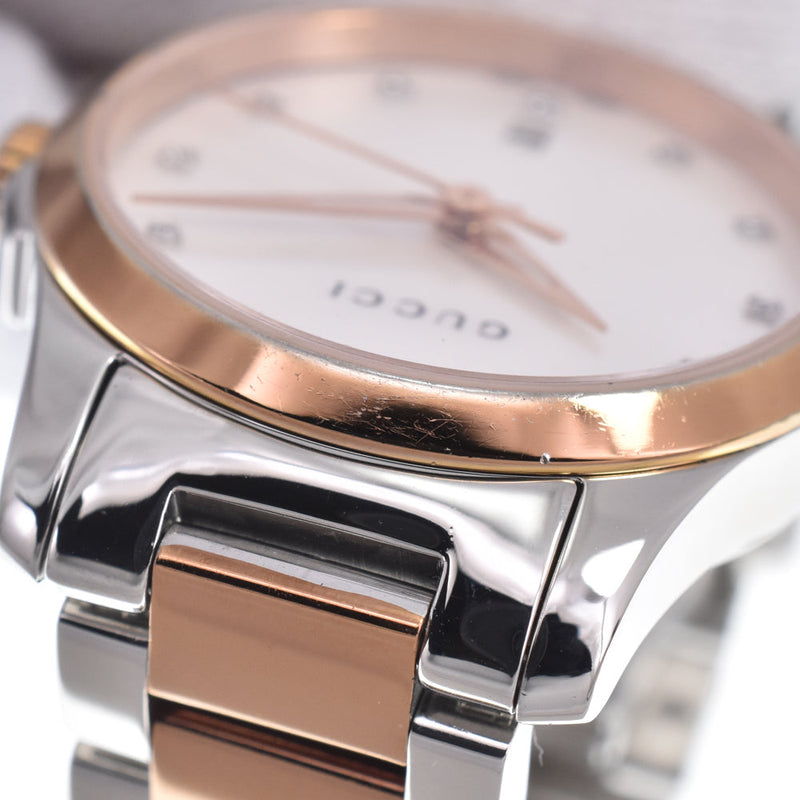 Gucci G-Timeless Quartz Stainless Steel With Diamond Markers And Mother Of Pearl Watches
