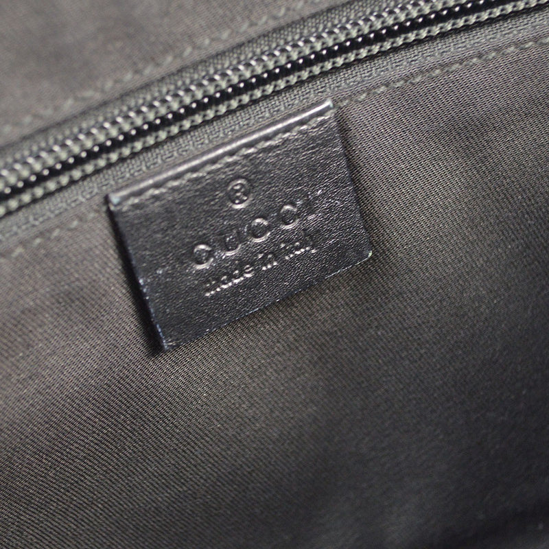 Gucci Waist Belt Bag (outlet) Gg Canvas And Leather Black