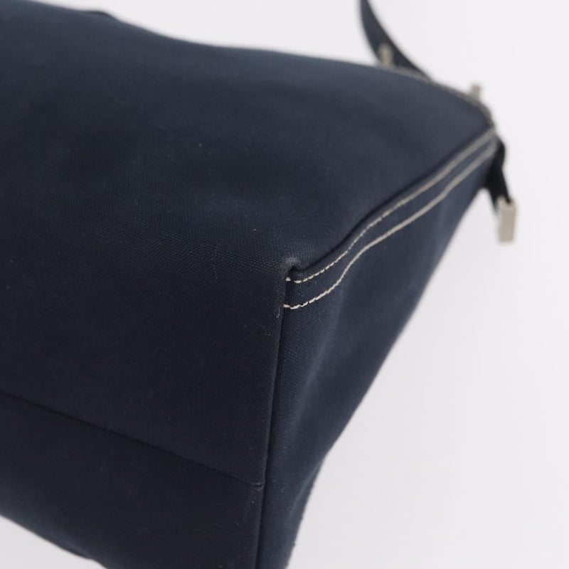 Fendi Baguette Canvas Navy Bag