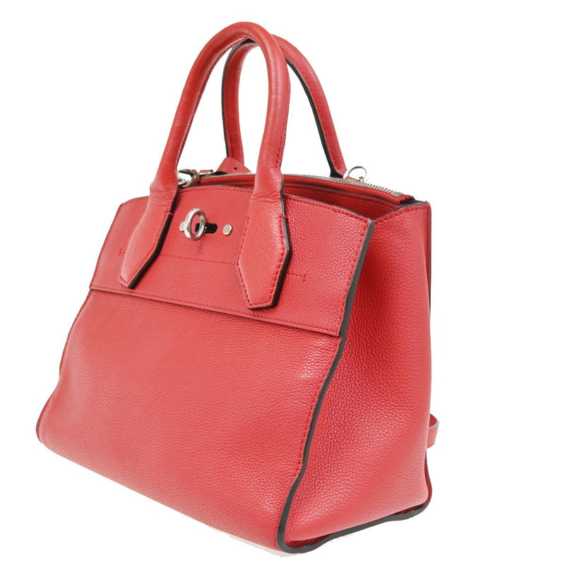 Louis Vuitton City Steamer Leather Red Bag
