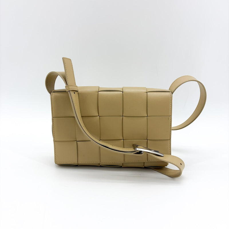 Bottega Veneta Cassette Zip Maxi Intrecciato Webbed Canvas Beige Other Bag