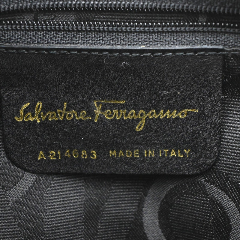 Salvatore Ferragamo Vara Bow Camera Leather Black Bag