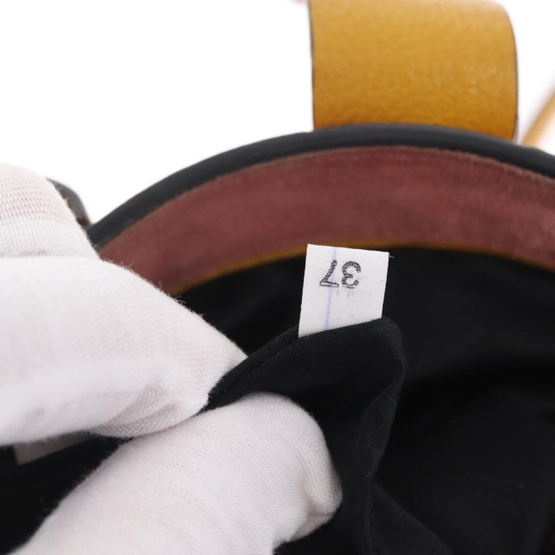 Miu Miu Madras Convertible Compartment Leather Yellow Bag