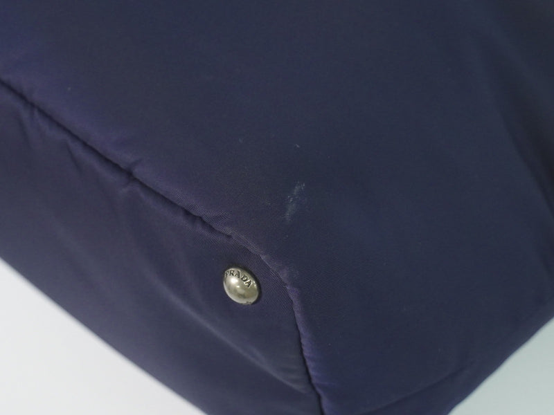 Prada Convertible Double Tessuto Navy Nylon Bag