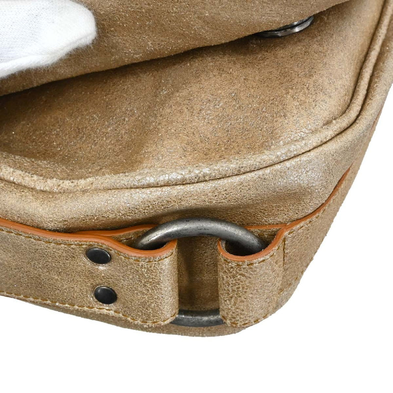 Christian Dior Vintage Gaucho Double Saddle Leather Gold Bag