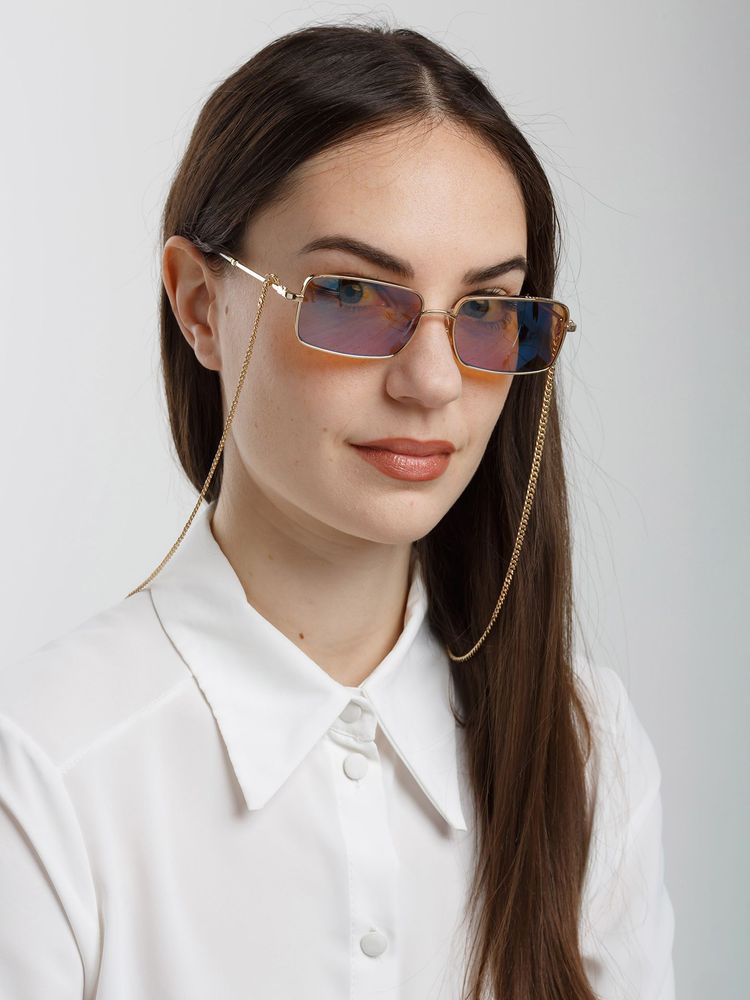 Marc Jacobs Metal Rectangle Sunglasses — Gold