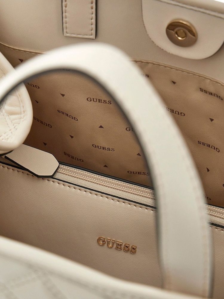 Guess Tote Bag — Beige Polyurethane