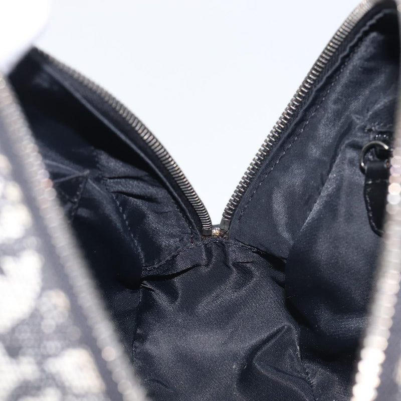 Christian Dior Trotter Double Saddle Canvas Black Bag