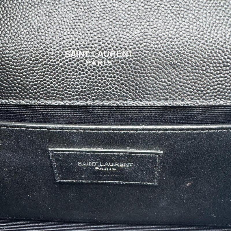 Saint Laurent Classic Monogram Flap Chain Leather Black Bag