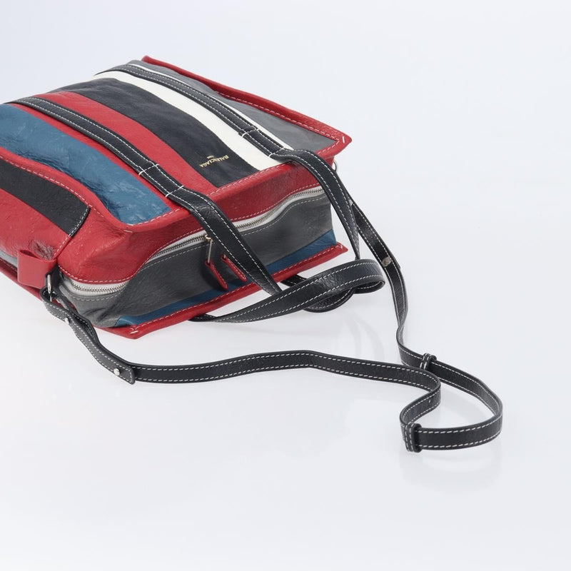 Balenciaga Bazar Striped Leather Multicolour Bag