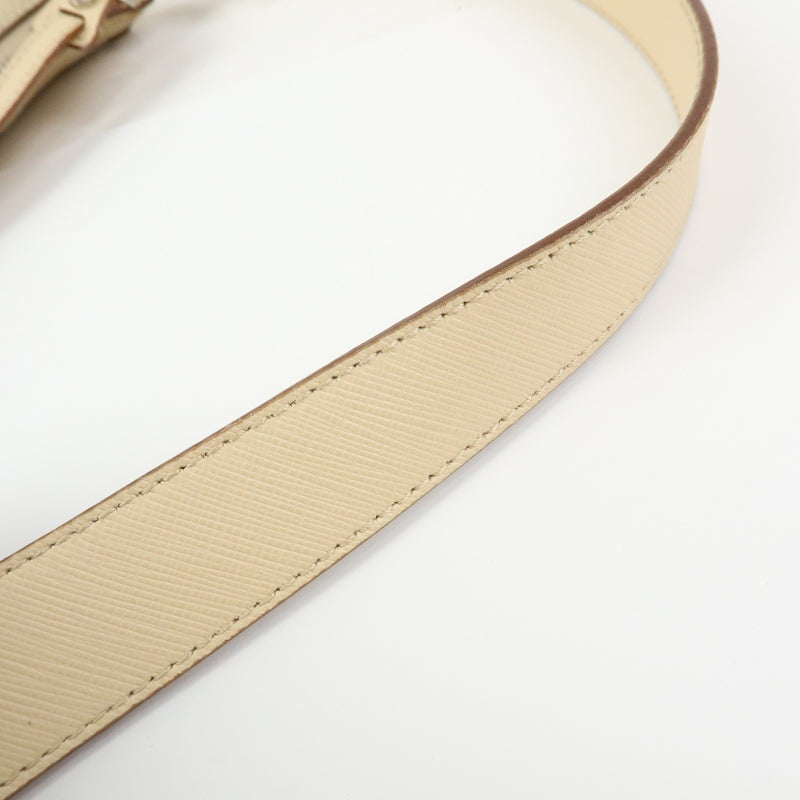 Salvatore Ferragamo Gancini Suede Beige Bag