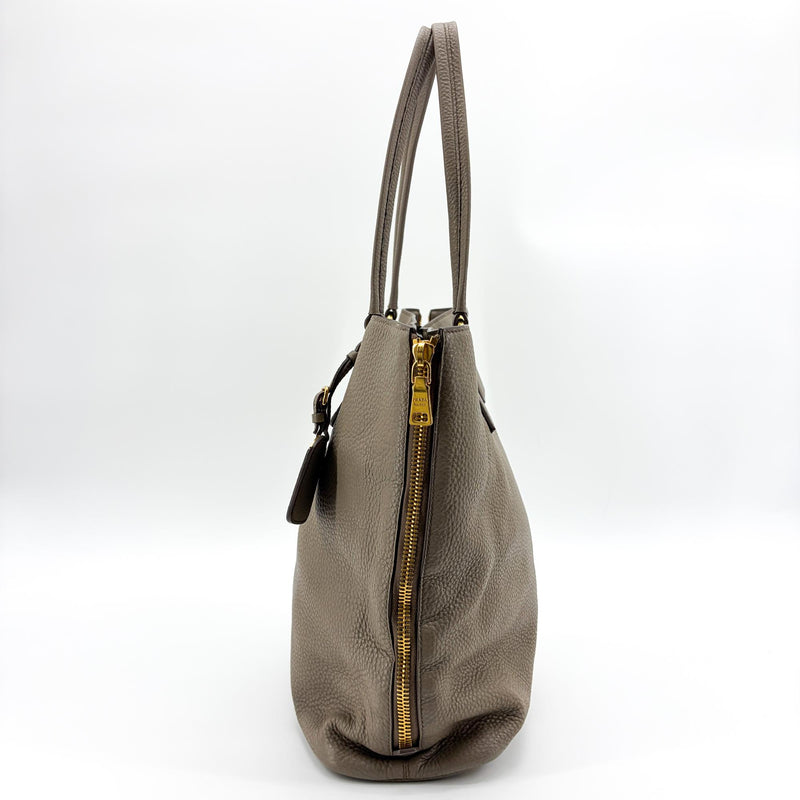 Prada Shoulder Python Gray Leather Bag