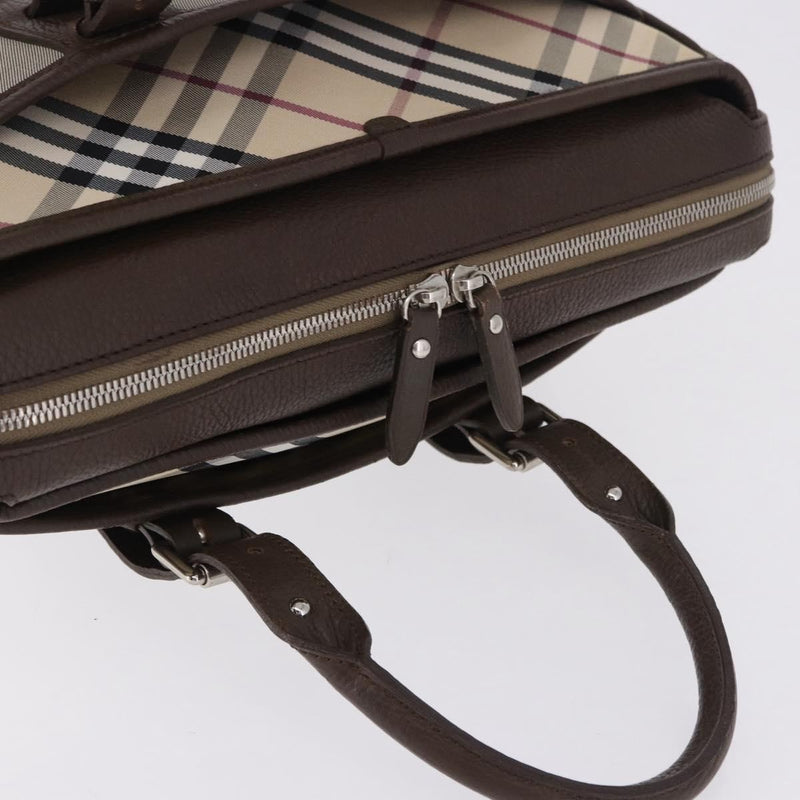 Burberry Nova Check Canvas Brown Bag