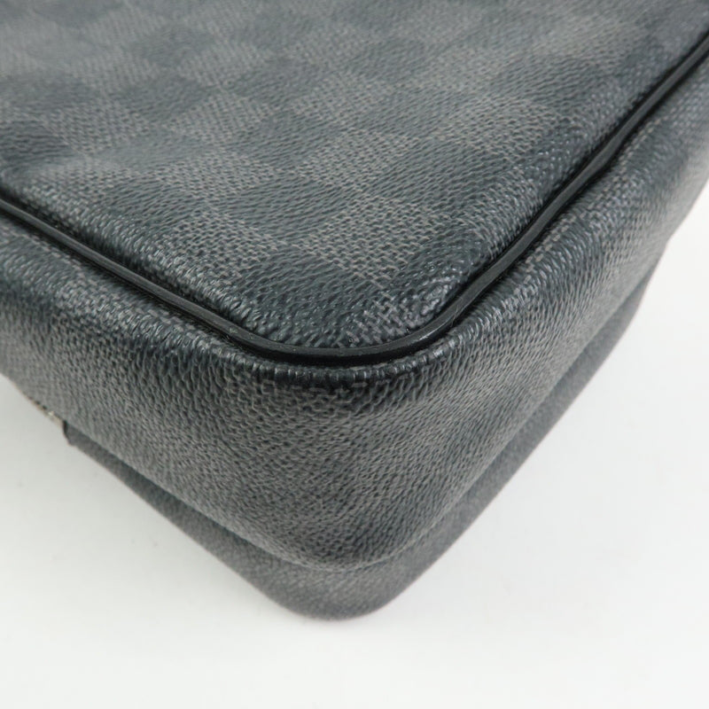 Louis Vuitton Rem Damier Graphite Black Canvas Bag