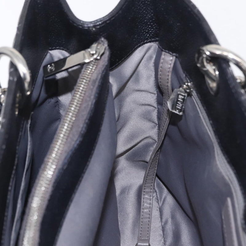 Chanel Grand Shopping Quilted Caviar Black Leather Bag