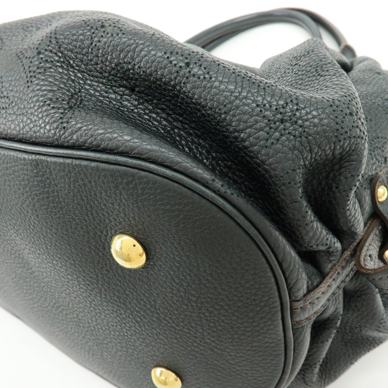 Louis Vuitton L Hobo Mahina Leather Black