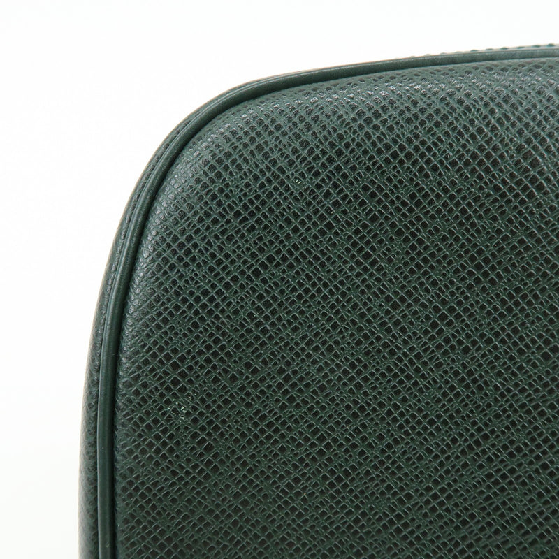 Louis Vuitton Toiletry Pouch Taiga Leather Green