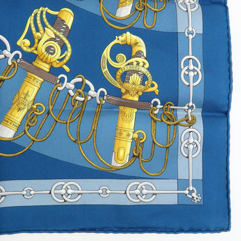 Hermes Carré 42 Silk Blue Accessory